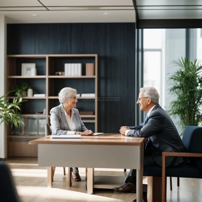 Senior legal consultation session